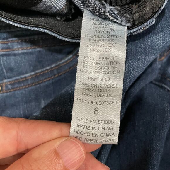 Democracy Women's "Ab" Technology Skinny Jeans Size 8 Dark Wash Career Office‎ - Picture 4 of 10